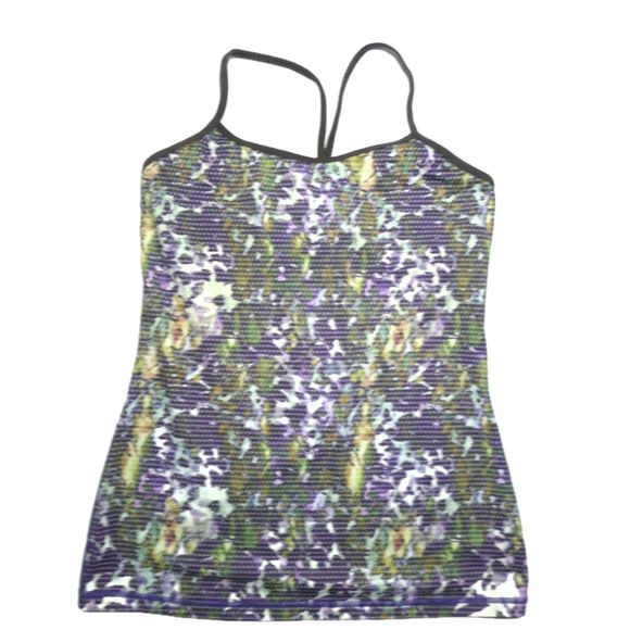 Lululemon Power Y Tank - Floral Sport Gator 10 - Picture 5 of 8